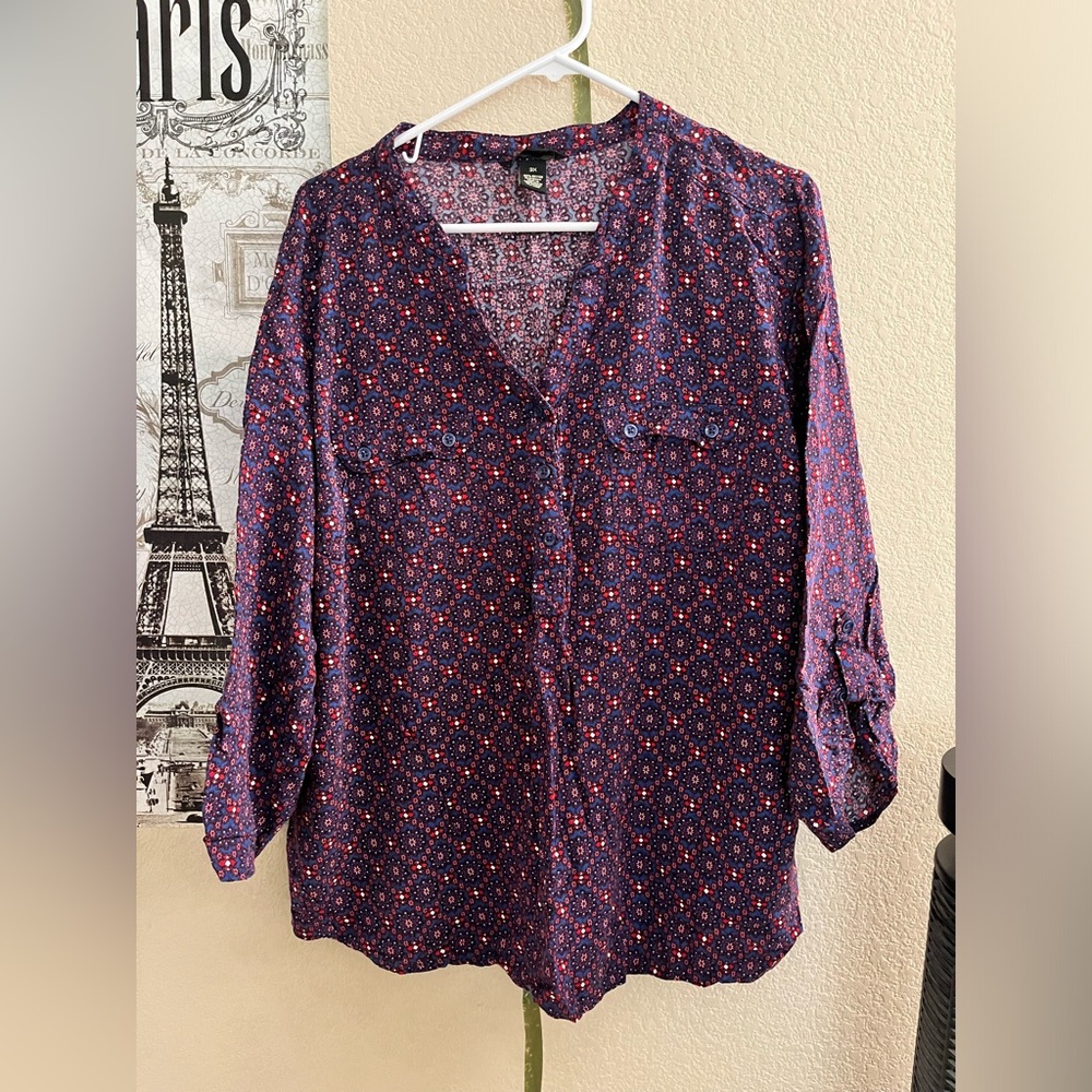 Women’s Plus Size Paisley Top
